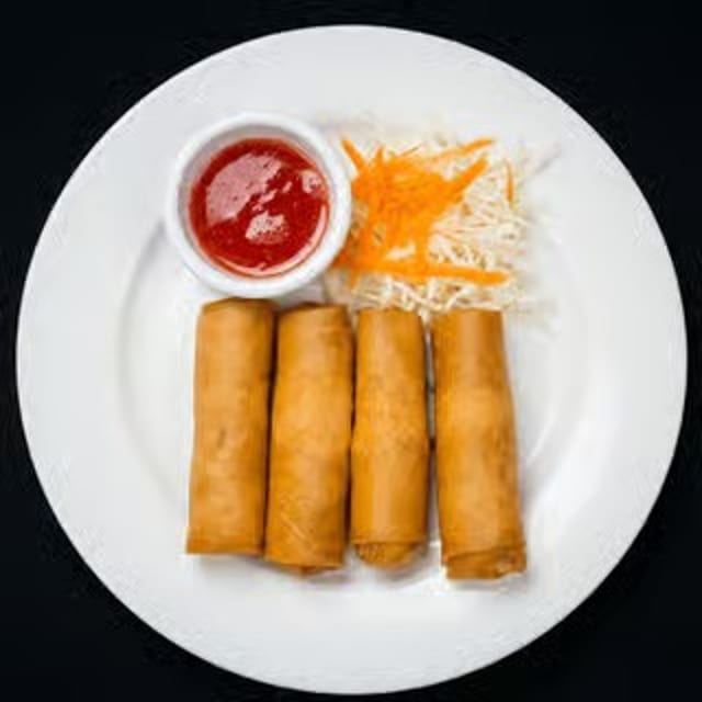 Veggie Fried Spring Rolls.
