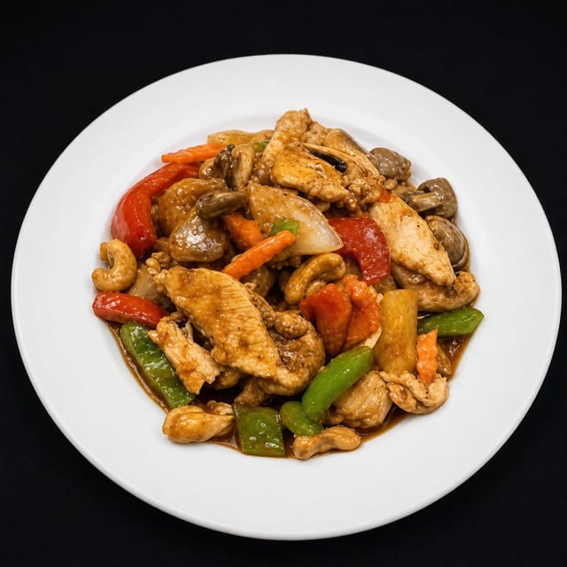 Stir Fried Cashew Nuts.