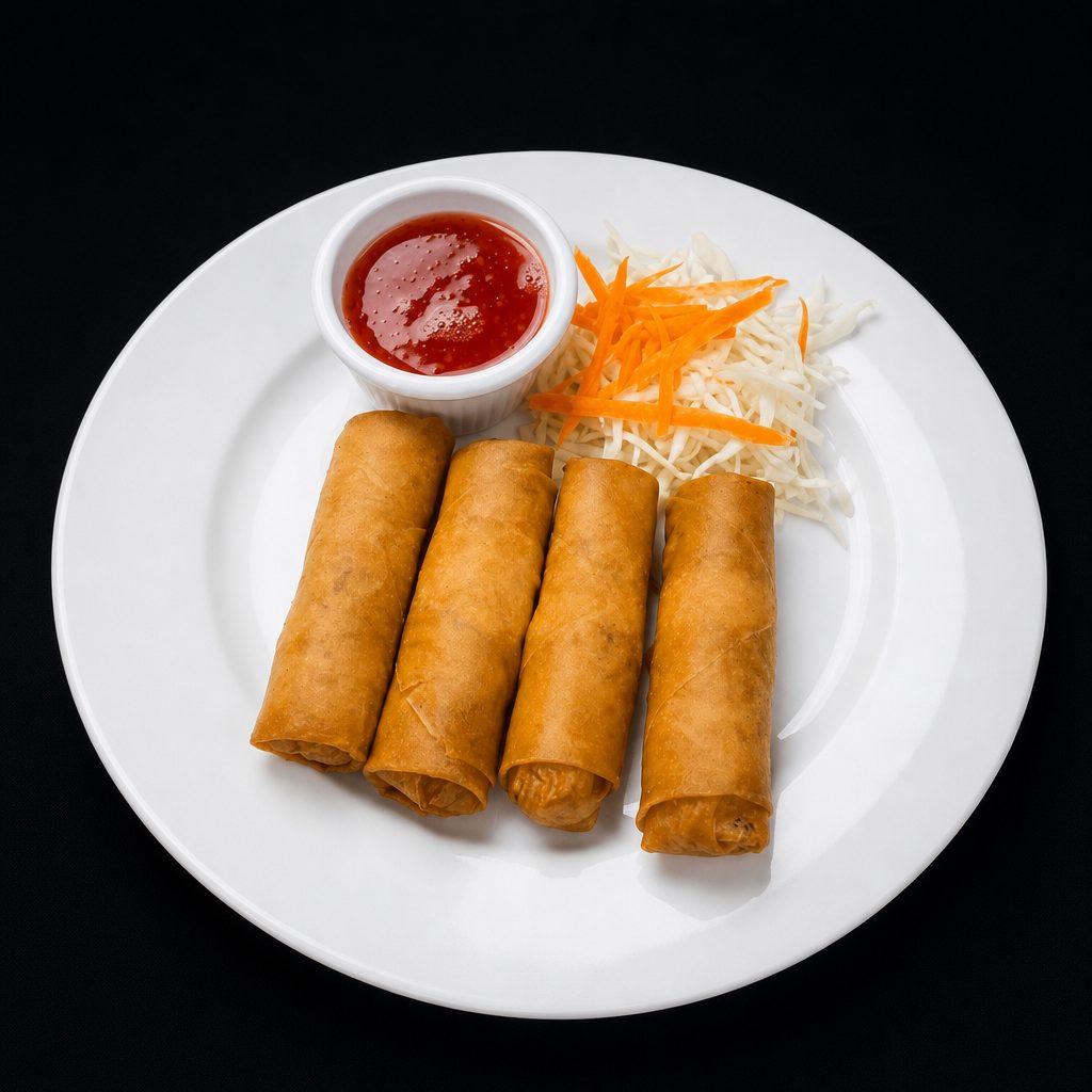 Veggie Fried Spring Rolls.