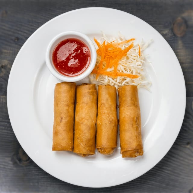 Veggie Fried Spring Rolls.